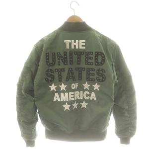 AVIREX MA-1 UNITED フライト ジャケット カーキ /SS OS