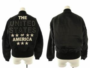 AVIREX リバーシブル MA-1 フライトジャケット アウター ミリタリー 黒 ブラック /NR OS