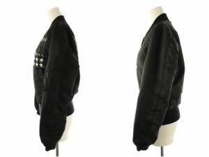 AVIREX リバーシブル MA-1 フライトジャケット アウター ミリタリー 黒 ブラック /NR OS