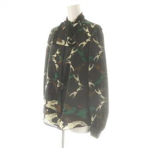 Grace Class 総柄シャツ 長袖 36 ブラック /HK OS