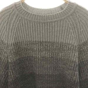 FENDI ウール カシミヤ ミンクファー付き セーター IT40 グレー FZY850 A8KT