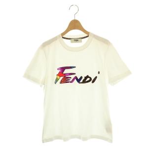 FS7254 AJXG ロゴマルチ刺繍 Tシャツ M ホワイト