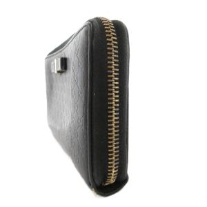 GUCCI 長財布 ウォレット ラウンドファスナー マイクログッチシマ ロゴ レザー 黒 ブラック 388630 /GV