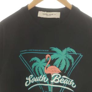 GOLDEN GOOSE T-SHIRT GOLDEN REGULAR S/S Tシャツ 半袖 S ブラック GMP01125 /HK