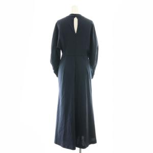 Mame Kurogouchi 24AW Cotton Jersey Flared Dress ワンピース ロング 2 ネイビー /ES