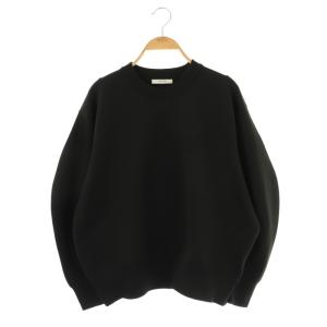 24AW ウォッシャブルバナナスリーブプルオーバー ニット セーター 長袖 黒 /NR OS