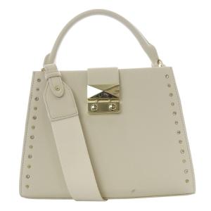 ビジュー スタッズハンドバッグ ショルダーバッグ 2way ベージュ /SR22 SH