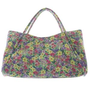 フラワー柄トートバッグ ハンドバッグ マルチカラー /SR19 SH