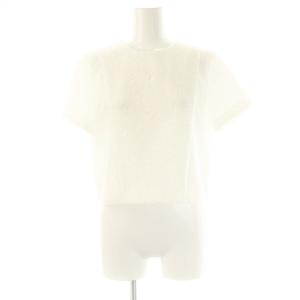 レーススパンコールトップスプルオーバー カットソー 36 白 /MI OS SH