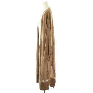 MUSE de Deuxieme Classe Shake code Vネック ロングカーディガン ニット モカ /DF OS SH