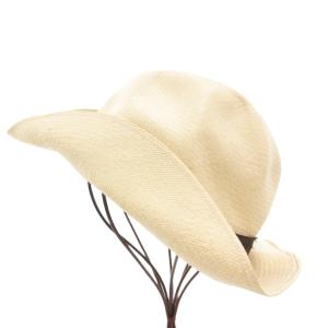 Borsalino ストローハット パナマ帽子 サイドリボン ベージュ /GV SH