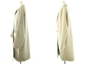 MUSE de Deuxieme Classe リバーシブル ウール チェスターコート グレー アイボリー /MI OS