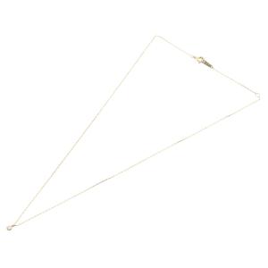 agete 一粒ダイヤ ネックレス K18 0.05ct イエローゴールド