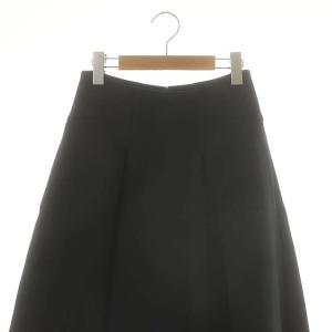 IENA 23AW トリプルツイルタックスカート フレア マキシ ロング 38 黒 ブラック /AT OS