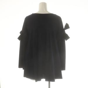 LANVIN en Bleu リボン カットソー 長袖 38 紺 ネイビー /AT OS
