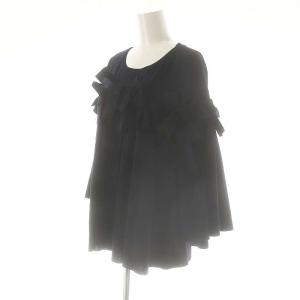 LANVIN en Bleu リボン カットソー 長袖 38 紺 ネイビー /AT OS