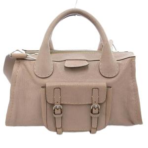 2WAY ハンドバッグ ショルダー レザー ベージュ /JS
