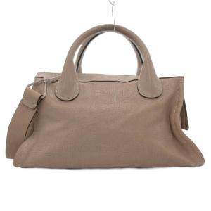 Chloe 2WAY ハンドバッグ ショルダー レザー ベージュ /JS