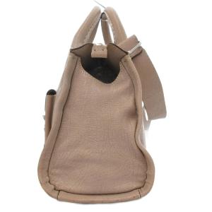 Chloe 2WAY ハンドバッグ ショルダー レザー ベージュ /JS