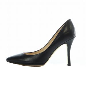 FABIO RUSCONI パンプス ポインテッドトゥ ハイヒール レザー 36 23.5cm 黒 ブラック /RI OS
