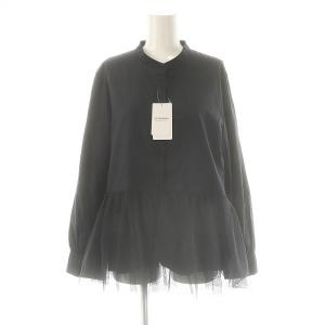 24AW モイストブロードシャツ 長袖 バンドカラー F 紺 ネイビー 24050462920030 /AT