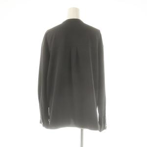 green label relaxing スタンド ポケット ロングスリーブ シャツ 2 長袖 バンドカラー F グレー /AT OS