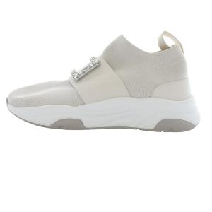 プラス バックルソックススニーカー ビジュー 24.5cm ライトグレー IF44557 /SR36