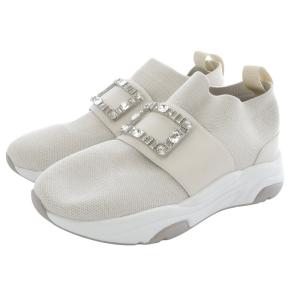 DIANA プラス バックルソックススニーカー ビジュー 24.5cm ライトグレー IF44557 /SR36