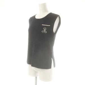 René ロゴニットベスト プルオーバー ネイビー オフホワイト /DO OS