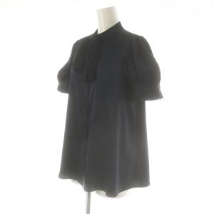 René 24年 Shiny Blouse 34 ネイビー