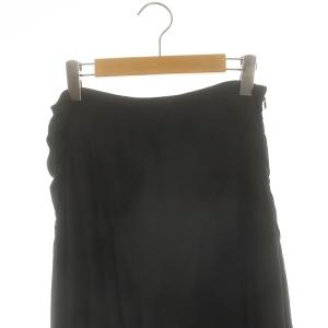 KEITA MARUYAMA 刺繍 レース スカート フレア ミモレ ロング 1 黒 ブラック /AT OS