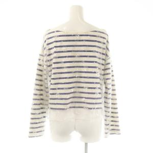 Diagram GRACE CONTINENTAL 25SS バスクボーダーカットソー スパンコール装飾 36 ブルー ホワイト /ES OS