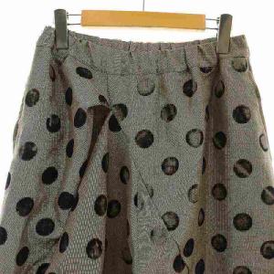 gomme ドット柄サルエルPTサルエルパンツ M 茶 黒 /CX OS SH