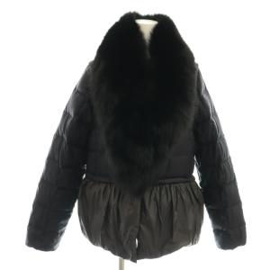 EXTRA ヨーロピアンフォックスファー ダウンジャケット マルチWAY L ブラック