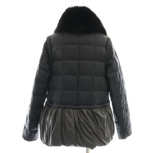 TAION EXTRA ヨーロピアンフォックスファー ダウンジャケット マルチWAY L ブラック