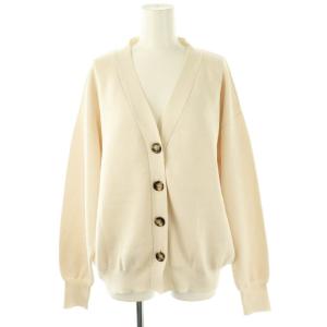 Knit Vneck Cardigan カーディガン ニット 長袖 Vネック アイボリー /NR OS