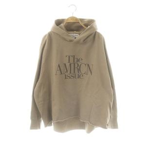 フーディ ロゴパーカー 長袖 ベージュ /AQ OS