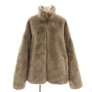 BARBRA ボアブルゾン フェイクファージャケット 03 モカ