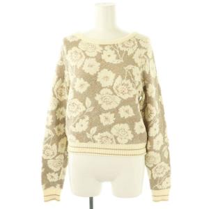 GRACE CONTINENTAL セットアップ フローラルラメニット 36 アイボリー