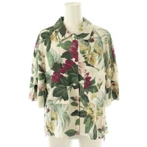 フラワープリントシャツ 半袖 38 マルチカラー /DF OS