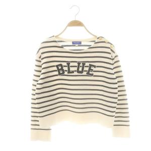 プレッピーロゴニット セーター 38 白 ホワイト 黒 ブラック /SS OS