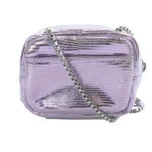 PIERRE HARDY アルファパッド ナノ チェーンウォレット ショルダーバッグ ミニ パープル