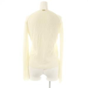 MUSE de Deuxieme Classe 24SS BOND リブ プルオーバー ニット 長袖 ホワイト /DF OS