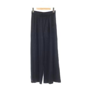 Prime wool jersey パンツ ワイド 36 ネイビー /HK OS