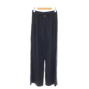 MUSE de Deuxieme Classe Prime wool jersey パンツ ワイド 36 ネイビー /HK OS