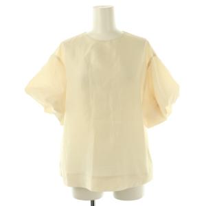 24SS パフスリーブブラウス 半袖 プルオーバー ライトベージュ /NR OS