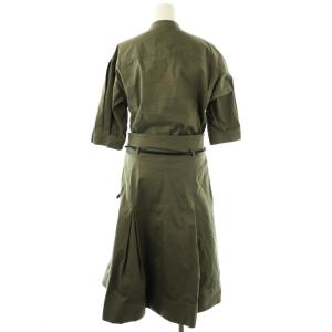 3.1 phillip lim ドッキングワンピース ロング 五分袖 2 カーキ /DF OS