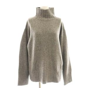 MARLED KNIT HIGH NECK BOXY PO ニット セーター カシミヤ混 S グレーブラウン