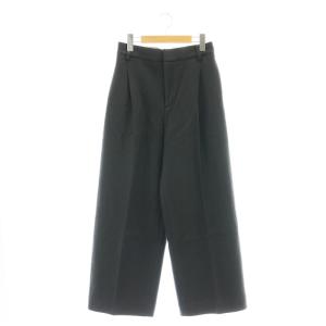 CINOH WOOL ワイドパンツ ウール 36 ダークグレー /DO OS