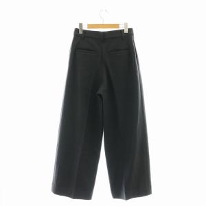 CINOH CINOH WOOL ワイドパンツ ウール 36 ダークグレー /DO OS